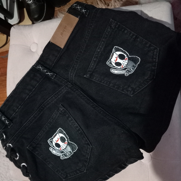 Fandom themed OOAK customized denim shorts! Spring drop! PRICE FIRM! - Picture 7 of 16